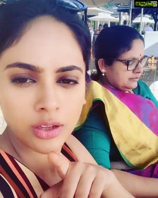 Nandita Swetha Instagram - Ha ha n this one s also most viewed video on #tiktok #Nanditaswetha
