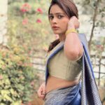 Nandita Swetha Instagram – 🦋🦋🦋
. 
Saree @sisirawholesalesaree 
Accessories @aarvee.chennai 
.
@apple