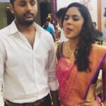 Nandita Swetha Instagram - Whn #Baava n #Mardalu goes crazy on set🙈🙈🙈 #Nithin #Srinivasakalyana #Telugu #Shoot #Hyderabad #Actress #Actor