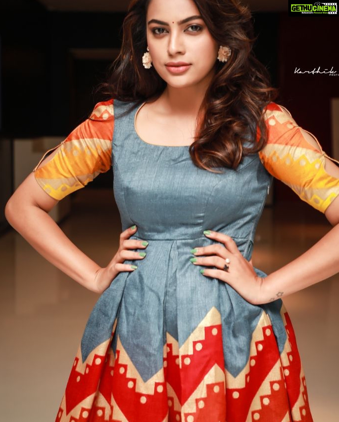 Nandita Swetha Instagram - M tired still happy to smile at the cameras. Clicked by @karthikakphotography u r awesome broππ»ππ» #Asuravdham #Release #Dress #Smile #Actor #Kollywood #Tollywood