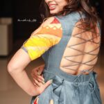 Nandita Swetha Instagram - M tired still happy to smile at the cameras. Clicked by @karthikakphotography u r awesome bro👏🏻👏🏻 #Asuravdham #Release #Dress #Smile #Actor #Kollywood #Tollywood