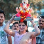 Navaneet Kaur Instagram - निरोप घेतो देवा आम्हा आज्ञा असावी, चुकले आमचे काही त्याची क्षमा असावी, आभाळ भरले होते तू येताना, आता डोळे भरून आलेत तुला निरोप देताना. Pc - @unofficial_abhishek12 @memorybasket_photography