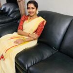Navya Nair Instagram - Happy onam to all of u loved ones ... #onam #changanasserydays.. pookkalam at home