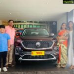 Navya Nair Instagram - MG HECTOR ...my brothers gift to achan and amma ... lovely car ...