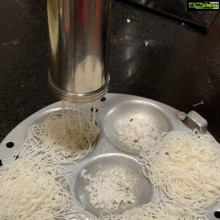 Navya Nair Instagram - Idiyappam making 😂😂😂