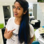 Navya Nair Instagram - Blue hairs ... crazy color .. crazy me ... ❤️❤️❤️❤️❤️