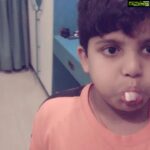 Navya Nair Instagram - My babe trying hard to make a bubble ... ohhhh my jaaan ... I love u ...