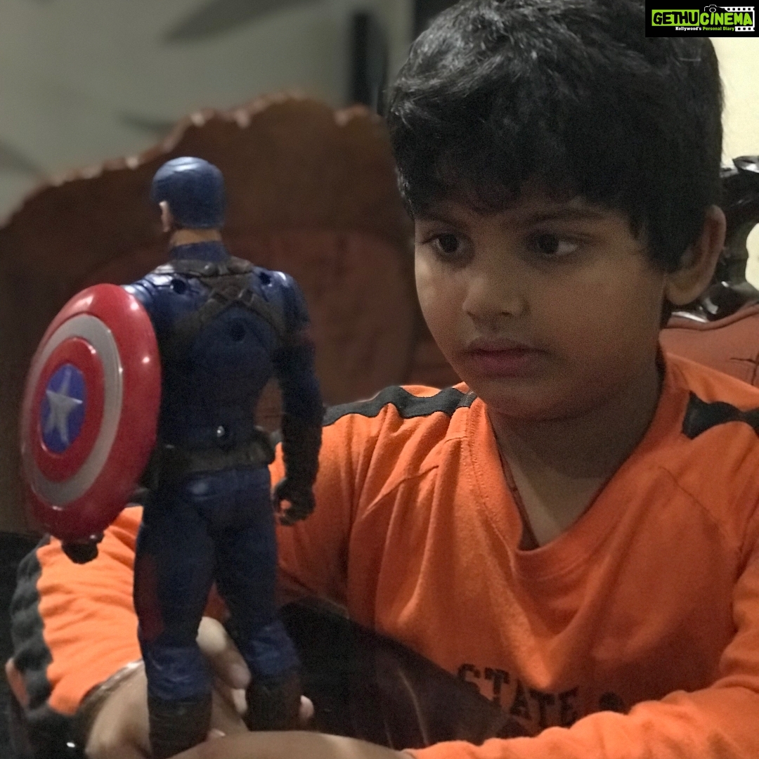 Navya Nair Instagram - Portrait###babeallhappy#newone to collection #captainamerica
