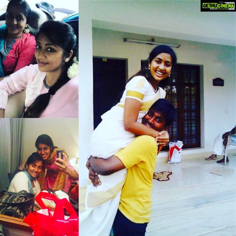 Navya Nair Instagram - Happy bday to the beautiful mom ever , Happy bday to my lil cute kuttan kannanmon Happy bday my bestie , my crime partner ... all my dears are born on 1st September ...