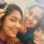 Navya Nair Instagram – Life is all happy when i am with them … lifelines ❤️❤️❤️my sai , my pappu , my nichusss