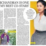 Navya Nair Instagram - Thank u sharadha for the write up .. thank u The New Indian Express , bangalore .. dhrishya on theatres from december 10th onwards .. 🤗🤗🤗