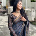 Navya Nair Instagram - Enjoy life .. there is plenty of time to be dead ... make up and hair style @amal_ajithkumar Styling @sabarinathk_ Costume coutesy @klumbyprajinajaanaki Accessories @keyaa_by_kartika
