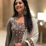 Navya Nair Instagram - Drishya 2 trailer launch .. #drishya2 Mua @amal_ajithkumar Styling @sabarinathk_ Costumes @byhand.in Sheraton Grand Bangalore Hotel at Brigade Gateway