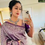 Navya Nair Instagram - When i got ready fr todays inauguration ...costume @sareestoriesbymidhila , i am in love with the saree midhila .. styling @sabarinathk_ accessories @mayoorajewels_by_archana