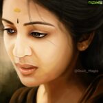 Navya Nair Instagram - Happy Independence Day to all and for me it started with this beautiful animated portrait by @rosh_magic ... David’s love 😍😍😍 ...Spread love .. Spread happiness .. Enjoy freedom .. Stay independent ... @oruthee_movie still ....