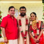 Navya Nair Instagram – Happy married life to my dear kannappa .. my brother , my friend .. we have had so many late night discussions evn about the stupidest things under the sun .. i still shout at u , beat u ,  bite u , make fun of u at everything u do , never did i know tat u hav grown up so big .. u r still my chottu .. love u both swathi and kanna .. may u both hav a happy and peaceful life .. life is all about living , its everyday , every moment .. end of the day all that matters is how well u lived .. save not money bt moments ..