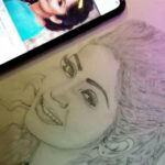Navya Nair Instagram - Thank u @monuspancer fr this drawing .. ❤️❤️❤️