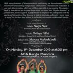 Navya Nair Instagram - Bangalore is always one of my fav city .. and ystdy i was so priveleged to inagurate and watch this beautiful show SYAAMA SUNDARI , choreographed by my friend MIDHUN SHYAM fr his shishyaas ... the indian obsession fr fairness actually hurts many a hearts and avoid many talented artist to come up and this production aroused in such a thought and i cant stop saying that it served the purpose as all of them danced heart out to their gurus interpretations .. The Oberoi, Bengaluru