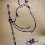 Navya Nair Instagram - With the simplest of strokes we can draw one of the strongest man the world has seen ... MOHANDAS KARAM CHAND GANDHI ..