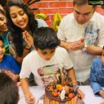 Navya Nair Instagram – Bday celebrations .. my bday boy .. zoo woo boo ..