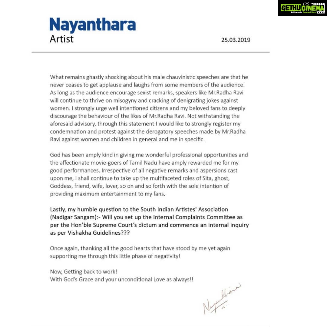 Nayanthara Instagram - I am so amazed by your love and support