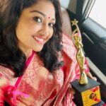 Neelima Rani Instagram – Receiving an award as a social activist makes me feel thankful and more responsible 🙏🏼❤️ 
Thank you vels university and India turns pink for this “star women award” 🙏🏼