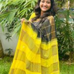 Neelima Rani Instagram - It’s all about 🖤💚🖤 black and green! In the madness finding calm Beautiful Tripura silk saree by @sthri_cottonboutique