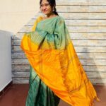 Neelima Rani Instagram - The beauty of vazlai pattu on aadi velli 🥰 yesterday’s pic ☺️ may god bless us with peace and happiness 🙏🏼 good day guys 😍 Saree by @sonyshoppingbee 🤗good luck girl ❤️