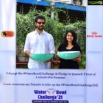 Neelima Rani Instagram – Water bowl challenge 2021! 
Let’s take responsibility of our fellow living beings! 
Keep water outside your house for animals! Summer times!! #pfci #actor #sociallyresponsible