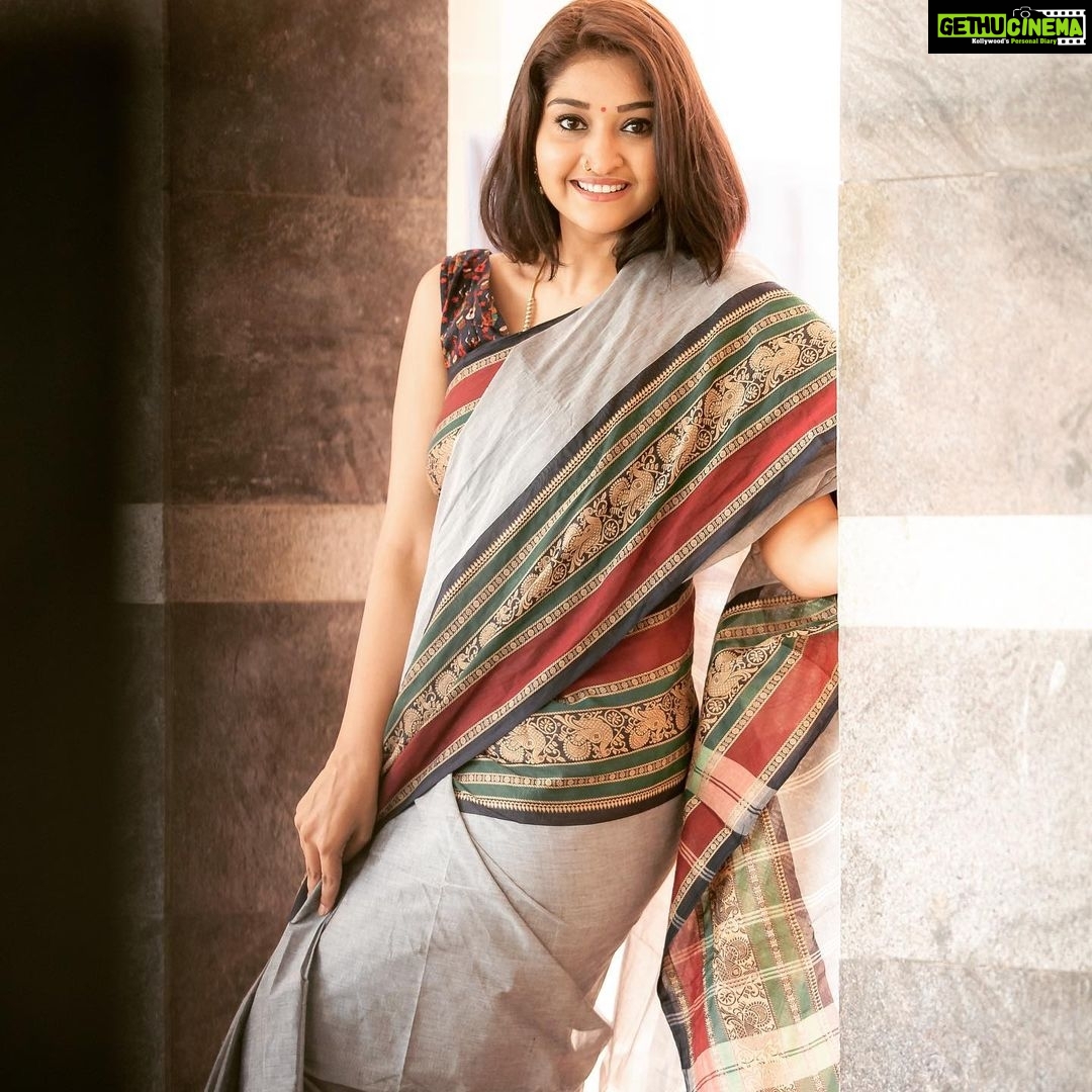 Neelima Rani Instagram - Watch your thoughts! Our life starts from there ☺️ #sareelove #neels #actress
