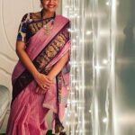 Neelima Rani Instagram – Happy morning nanbargale 
Pretty saree by @andal_weaves 
Jewelery by @navaladi_creations