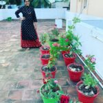 Neelima Rani Instagram - Posing with my blooming beauties 😍 they make us smile everyday 🥰🥰🥰 lovely dress by @his_n_her_vogue 😘😘 best wishes girl