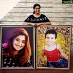 Neelima Rani Instagram - Thank you @sia.gifts for these beautiful #digitalart & #collage pic ❤️❤️ loved them,super excited to see my angel pic in a blow up frame 😍 best wishes diwakar!! Good luck #art #painting #photography both the main pics captured by my dearest bro @camerasenthil 🥰🥰