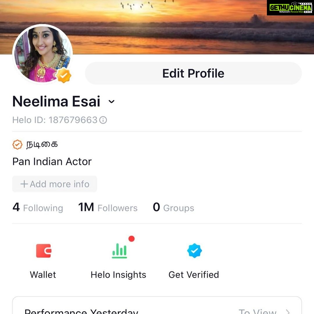 Neelima Rani Instagram - 1 million πππ Thank you so much nanbargaley!!! Iβm so touched with your love n affection ππΌππΌππΌ