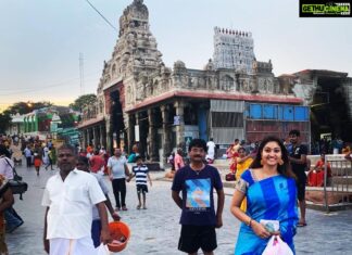 Neelima Rani Instagram - Thiruchandur temple 🙏🏼 #godschild #blessedkid #lifeisbeautiful #happyme #instagram #neelimaesai