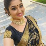 Neelima Rani Instagram - Vijay tele awards @vijaytelevision had super fun with my friends like family 😍 god is great!! MUA @santhoshiplush costume designed by @santhoshiplush Neckset and earrings by @kavitasridhar #womenpower #lifeisbeautiful #aranmanaikili #blessedkid black love 🖤🖤🖤