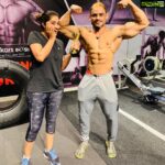 Neelima Rani Instagram – With my trainer @eswar_jehovah_official congratulations on winning #musclemania asia gold medal 🥇 at singapore tour!!! Way to gooooo!!!