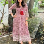 Neelima Rani Instagram - Good morning sago’s 🤗 stay happy! Lovely dress with matching jutti by @the_trendy_turns