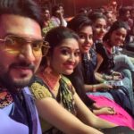 Neelima Rani Instagram - Vijay tele awards @vijaytelevision had super fun with my friends like family 😍 god is great!! MUA @santhoshiplush costume designed by @santhoshiplush Neckset and earrings by @kavitasridhar #womenpower #lifeisbeautiful #aranmanaikili #blessedkid black love 🖤🖤🖤