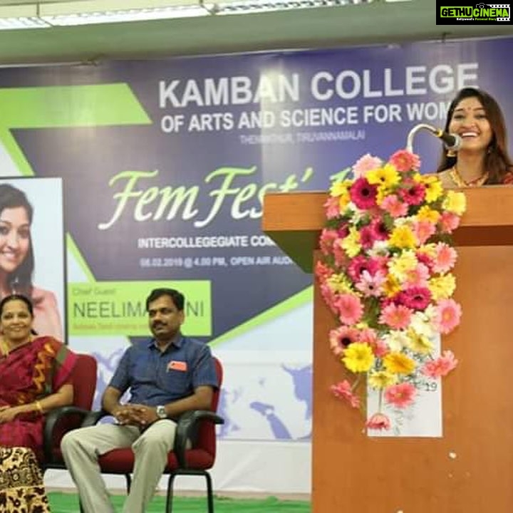 Neelima Rani Instagram - Thank u kamban college of arts and science @thiruammamalai for inviting me!! 😍😍😍 #womenpower #women #lifeisbeautiful