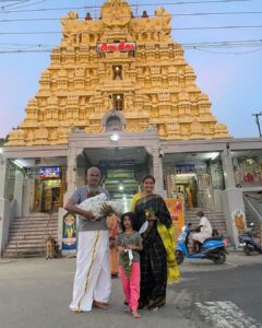 Neelima Rani Instagram - We couldn’t celebrate the arrival of our princess because of the demise of my mil.but the tiny tot became the healer and peace maker in the family along with Aditi.when there is a loss,we should accept the reality and move on! We need more strength and more blessings! Received one such blessing from Rameshwaram and Dhanushkodi 🙏🏼 first family trip happened to be a ritual trip