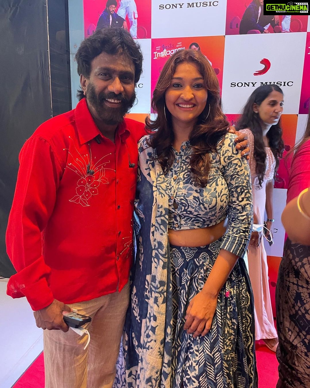 Neelima Rani Instagram - At the audio launch of insta Instagram album song π @naksha_saran baby has a long way to go! Trendy kuthu song.do watch n support.congratulations @madhu_saran16 ka n @saran.vj bro π₯³π₯³π₯³ good to catch up with friends after a gap!