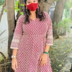 Neelima Rani Instagram - Good morning sago’s 🤗 stay happy! Lovely dress with matching jutti by @the_trendy_turns