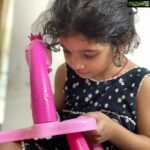 Neelima Rani Instagram - @riokidsshoppy Aditi was so happy playing with the goodies which you have sent her 🥰 I totally appreciate your efforts dear! All the best 🤗 bubble camera,watch,dinner set, projector!