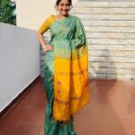 Neelima Rani Instagram - The beauty of vazlai pattu on aadi velli 🥰 yesterday’s pic ☺️ may god bless us with peace and happiness 🙏🏼 good day guys 😍 Saree by @sonyshoppingbee 🤗good luck girl ❤️