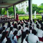 Neetu Chandra Instagram - What a lovely day and how fortunate I am to #address my lovely #school #juniors ❤ Met the Super calm and forever smiling Principal, sister #jessy🙏😊 My incredible talented #teachers #sushmaprasad #reena miss #rosy miss #pushpa miss 🤗😘 #notredame #patna Love you all. Thank you for hosting me and showering so much of LOVE 😘🤗