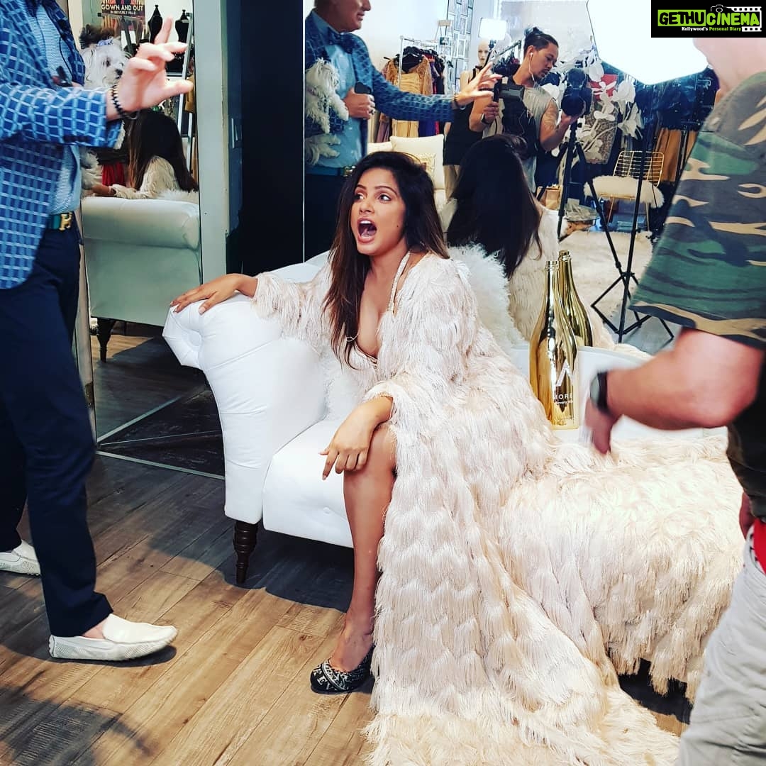Neetu Chandra Instagram - Some #weird yet #fun shooting times! Had a great time with @polatteu @patriksimpson and @reshmadordi Love you and your incredible talent ❤😘 #fashion #style #glam still #me 😘 Patna, India