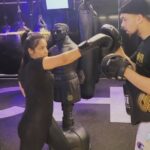 Neetu Chandra Instagram – Come and join coach @kb__92 and me at @mayweatherfitla Lets box together ❤️ 
Having so much fun! Learn from the best! 
#boxing #fitness #mayweather #health #lifestyle #fyp #fight for your #peace #personaltrainer #personaltraining #losangeles 🤗💪💪💪 Mayweather Boxing + Fitness Los Angeles