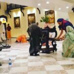 Neetu Chandra Instagram – Followed by #tulsi #pooja ❤🙏 #hareramaharekrishna ❤ #iskon #temple #losangeles 🙏😘 5am. #morning #arti 🙏 ISKCON Los Angeles – New Dvaraka