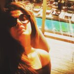 Neetu Chandra Instagram - Chilling by the #pool Need the #sun ❤ Hollywood Pantages Theatre
